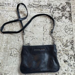 Michael Kors Black Leather Crossbody Bag